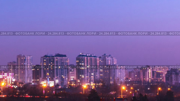 Город Краснодар. Тайм лапс. День. Ночь (2016 год). Стоковое видео, видеограф Анатолий Типляшин / Фотобанк Лори