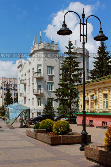 Город Омск, пешеходная улица Чокана Валиханова (2016 год). Стоковое фото, фотограф Виктор Топорков / Фотобанк Лори
