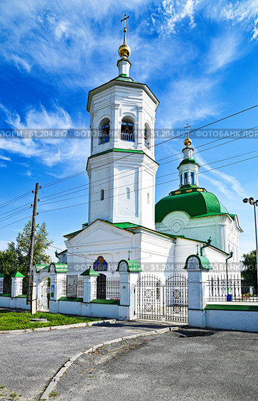 Город Тобольск. Церковь апостола Андрея Первозванного 1744-1759 гг. Стоковое фото, фотограф Александр Тараканов / Фотобанк Лори