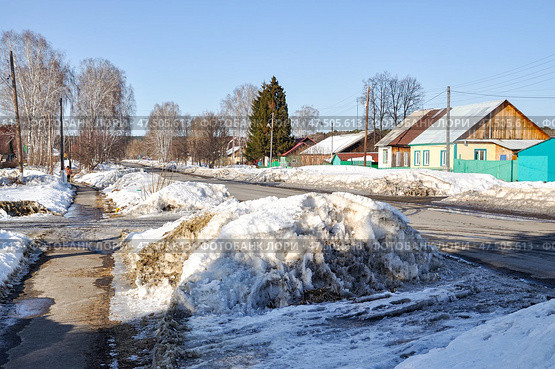 Город Заводоуковск. Ранняя весна (2017 год). Стоковое фото, фотограф Александр Тараканов / Фотобанк Лори