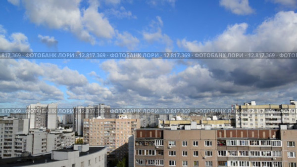 Городской пейзаж. Зеленоград. Стоковое видео, видеограф Володина Ольга / Фотобанк Лори