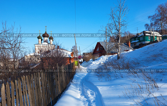 Гороховец зимой (2012 год). Стоковое фото, фотограф Яков Филимонов / Фотобанк Лори