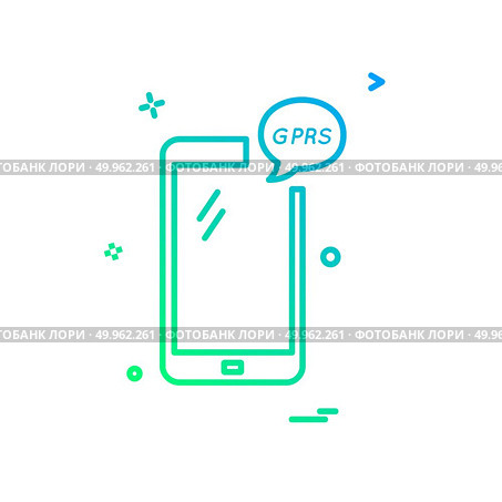 GPRS Phone icon design vector. Стоковая иллюстрация, агентство Ingram Publishing / Фотобанк Лори