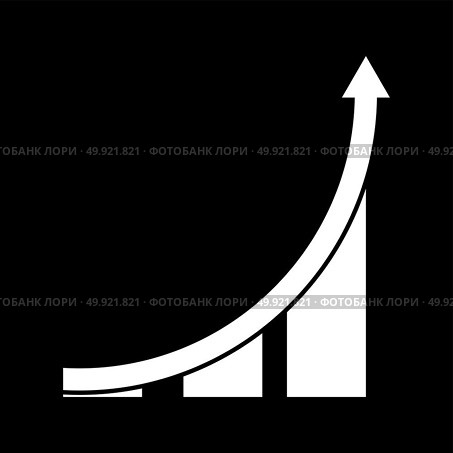 Graph it is icon .. Graph it is icon . Flat style . Стоковая иллюстрация, агентство Ingram Publishing / Фотобанк Лори