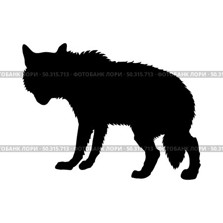 Gray Wolf silhouette. Smooth and clean lines. High detailed Gray Wolf silhouette. Vector Illustration.. wolves and martens silhouettes set. Стоковая иллюстрация, агентство Ingram Publishing / Фотобанк Лори
