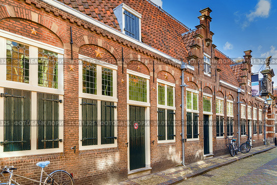 Groot Heiligland street, Haarlem, Netherlands (2018 год). Стоковое фото, фотограф Boris Breytman / Фотобанк Лори