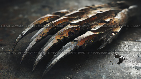 grooves claw marks metal ai generated. Стоковое AI-изображение, AI-художник Vectorwin / Фотобанк Лори