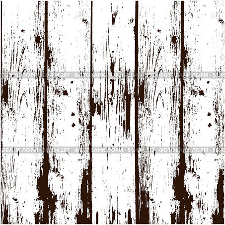 Grunge wooden plank with transparent background.  Vector Illustration. Стоковая иллюстрация, агентство Ingram Publishing / Фотобанк Лори