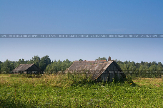 Гумно. Ивановская область, Палехский район (2016 год). Стоковое фото, фотограф Наталья Федорова / Фотобанк Лори