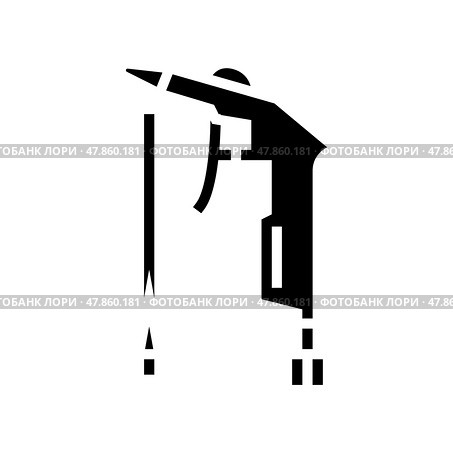 gun of air compressor glyph icon vector illustration. Стоковая иллюстрация, иллюстратор Vectorwin / Фотобанк Лори