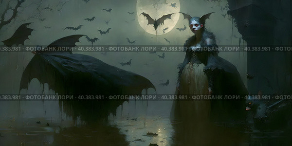 Halloween - annually October 31. Стоковое AI-изображение, AI-художник Сергей Елизарьев / Фотобанк Лори