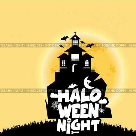 Halloween Background Vectors. Стоковая иллюстрация, агентство Ingram Publishing / Фотобанк Лори
