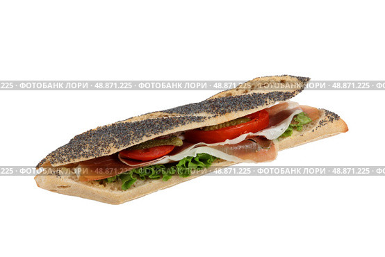 Ham sandwich. Стоковое фото, агентство Ingram Publishing / Фотобанк Лори