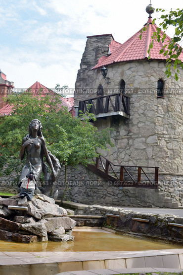 Hans Christian Andersen fairy town for children, Sosnovyy Bor, Russia (2015 год). Редакционное фото, фотограф Анна Кривицкая / Фотобанк Лори