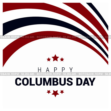 Happy Columbus day design vector. Стоковая иллюстрация, агентство Ingram Publishing / Фотобанк Лори