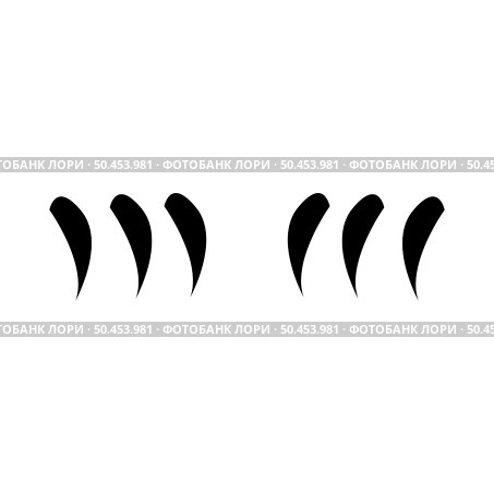 Happy halloween owl claws element. Vector illustration. Стоковая иллюстрация, агентство Ingram Publishing / Фотобанк Лори