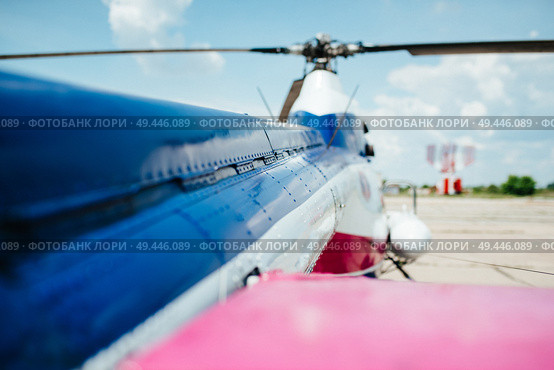 helicopter at the take-off site of the aerodrome. Стоковое фото, агентство Ingram Publishing / Фотобанк Лори