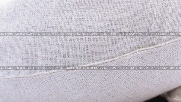 Hemp fabric cushions. Стоковое видео, видеограф Потийко Сергей / Фотобанк Лори