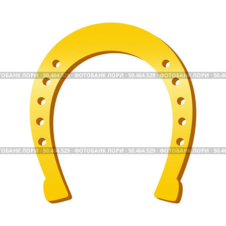 Horseshoe icon. Symbol of Lucky Irish beer festival St Patrick’s day. Vector Illustration. Стоковая иллюстрация, агентство Ingram Publishing / Фотобанк Лори