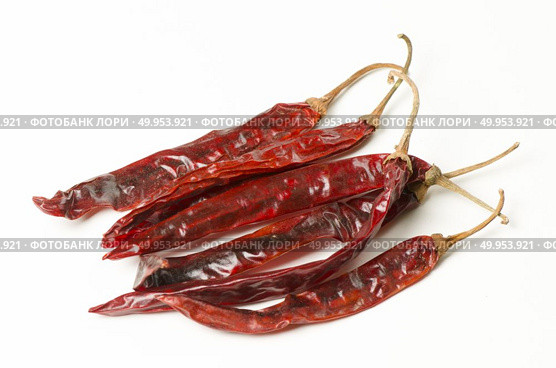 hot red pepper isolation on white background. Стоковое фото, агентство Ingram Publishing / Фотобанк Лори
