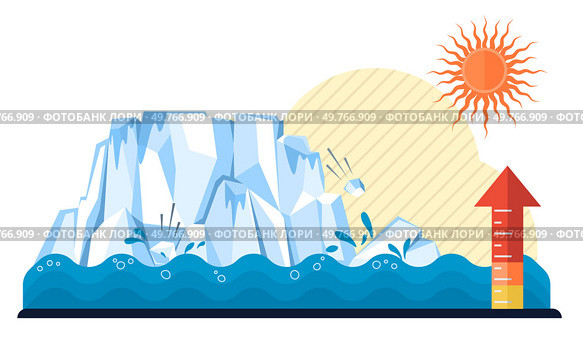 Hot weather vector illustration. The hot weather metaphor is saga spun by sun, narrative whispered through breezes warming Natures thermostat adjusts, signaling unfolding chapters hot weather concepts. Hot weather. High temperatures weave tapestry warmth, cloak enveloping earth in arms hot weather. Стоковая иллюстрация, агентство Ingram Publishing / Фотобанк Лори