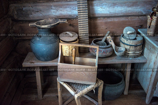 House museum, historical Russian hut in which was born Chapaev. Стоковое фото, фотограф Анна Кривицкая / Фотобанк Лори