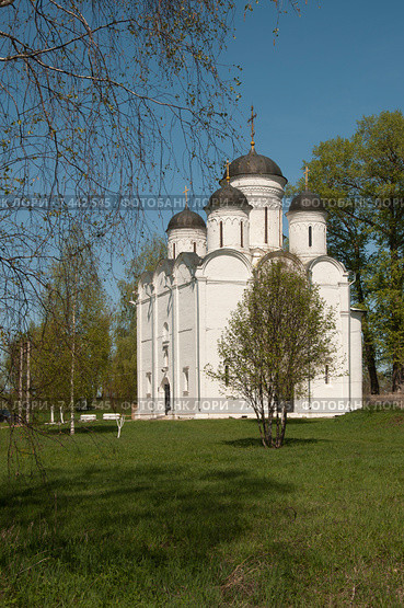 Храм Архангела Михаила в селе Микулино Городище (2015 год). Стоковое фото, фотограф Александр Курлович / Фотобанк Лори