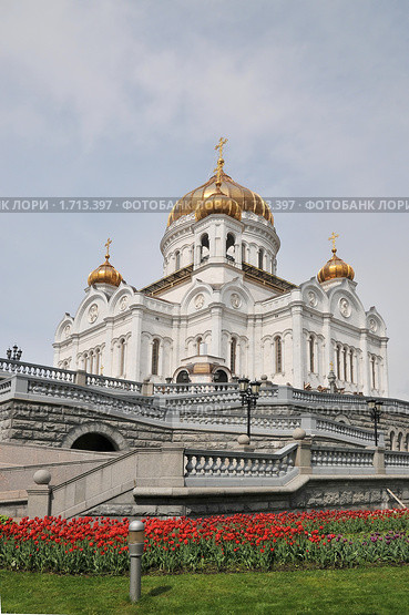 Храм Христа Спасителя. Москва (2010 год). Стоковое фото, фотограф stargal / Фотобанк Лори