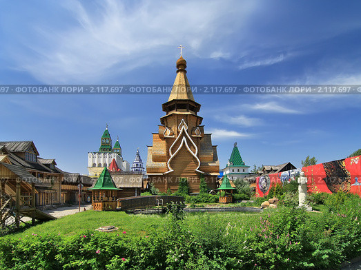 Храм Святителя Николая, Измайловский кремль, Москва (2010 год). Редакционное фото, фотограф Fro / Фотобанк Лори