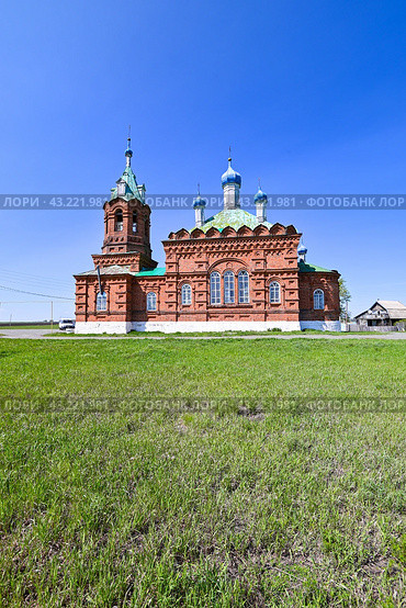 Храм Святой Троицы. Село Шабалино. Тюменская область. Россия (2024 год). Стоковое фото, фотограф Александр Тараканов / Фотобанк Лори