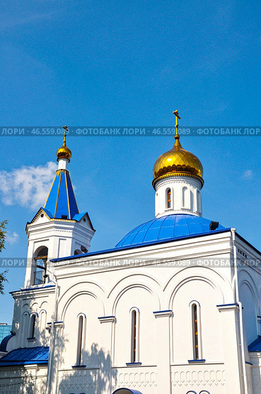 Храм в честь иконы Божией Матери "Целительница". Город Тюмень (2015 год). Стоковое фото, фотограф Александр Тараканов / Фотобанк Лори