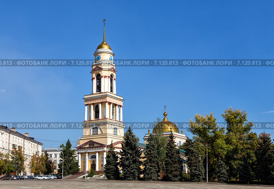 Христорождественский собор. Город Липецк (2014 год). Стоковое фото, фотограф Сергей Лаврентьев / Фотобанк Лори