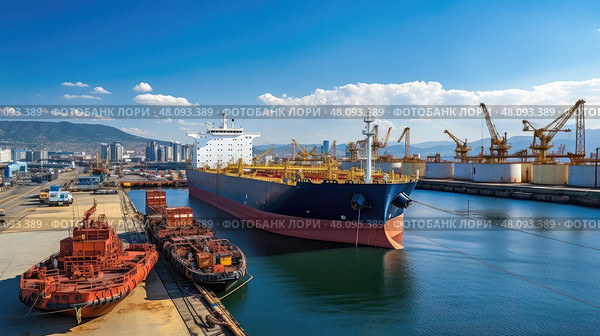 hull oil tanker vessel ai generated. Стоковое AI-изображение, AI-художник Vectorwin / Фотобанк Лори