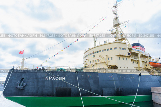 Icebreaker Krasin. Saint Petersburg. Редакционное фото, фотограф Мария Паина / Фотобанк Лори
