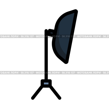 Icon Of Softbox Light. Editable Bold Outline With Color Fill Design. Vector Illustration. Стоковая иллюстрация, агентство Ingram Publishing / Фотобанк Лори