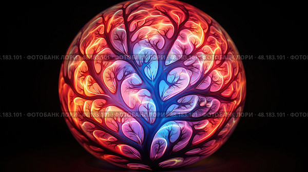 illumination light ball ai generated. Стоковое AI-изображение, AI-художник Vectorwin / Фотобанк Лори