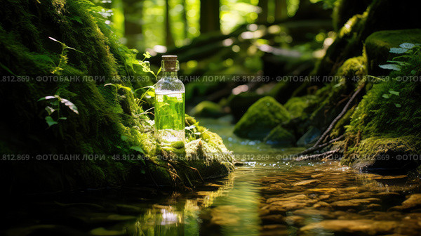 imge cork message in a bottle ai generated. Стоковое AI-изображение, AI-художник Vectorwin / Фотобанк Лори