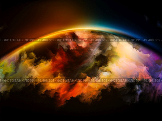 Impossible Dawn series. Composition of colors and gradients on the subject of art, creativity, imagination and design. Стоковое фото, агентство Ingram Publishing / Фотобанк Лори