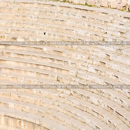 in  jordan the antique theatre  and archeological site classical heritage for tourist. Стоковое фото, агентство Ingram Publishing / Фотобанк Лори