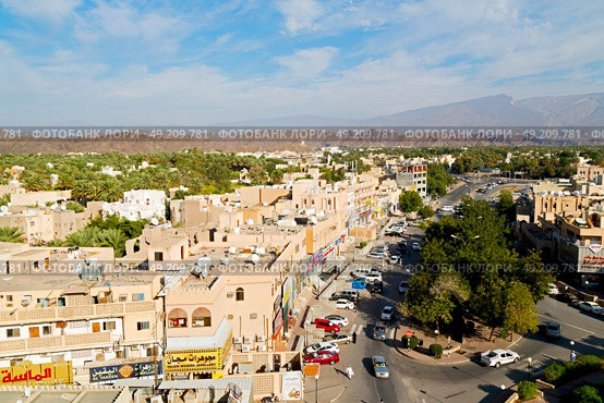 in oman new house brick building    the city backgroun sky. Стоковое фото, агентство Ingram Publishing / Фотобанк Лори