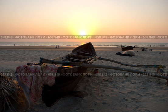 Индия. Лодка. (2008 год). Стоковое фото, фотограф Лифанцева Елена / Фотобанк Лори