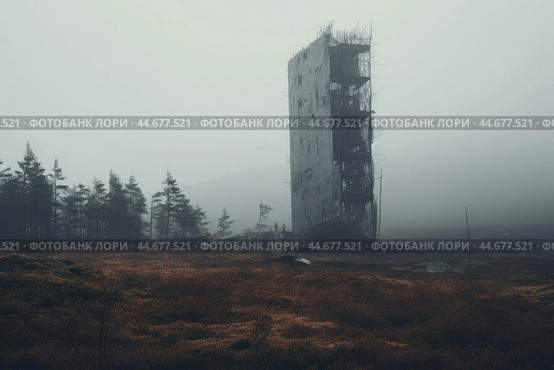 Indomitable Dense nordic tower. Generate Ai. Стоковое AI-изображение, AI-художник Иван Рябоконь / Фотобанк Лори