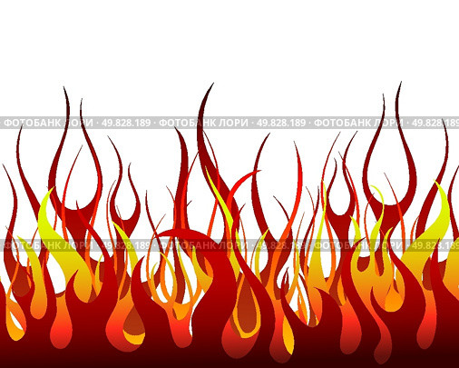 Inferno fire vector background for design use. Стоковая иллюстрация, агентство Ingram Publishing / Фотобанк Лори