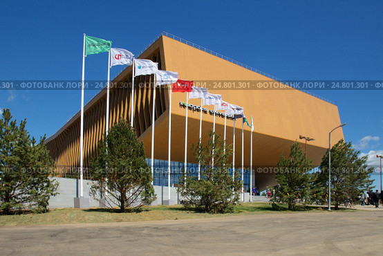 INNOPOLIS, KAZAN, RUSSIA - JUNE 09, 2015: Modern It-village in Kazan district - Innopolis city, Russia. Редакционное фото, фотограф Нелли Сабитова / Фотобанк Лори