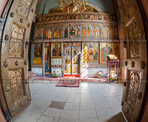 Интерьер Софийского собора в Великом Новгороде. Стоковое фото, фотограф FotograFF / Фотобанк Лори