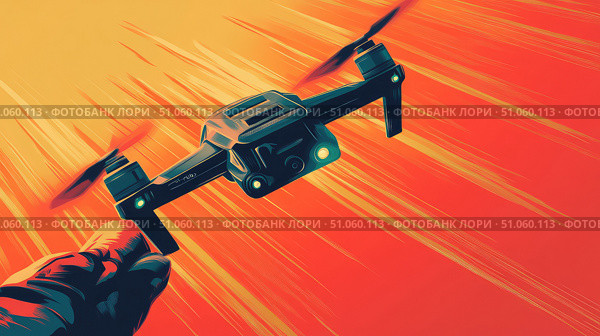 interference glitching remote control drone ai generated. Стоковое AI-изображение, AI-художник Vectorwin / Фотобанк Лори
