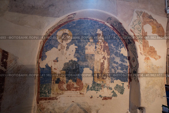 Interior of the Church of the Savior on Nereditsa (2022 год). Редакционное фото, фотограф Юлия Бабкина / Фотобанк Лори