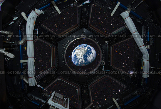 International Space Station. View of the earth from space. This image elements furnished by NASA. Стоковое фото, агентство Ingram Publishing / Фотобанк Лори