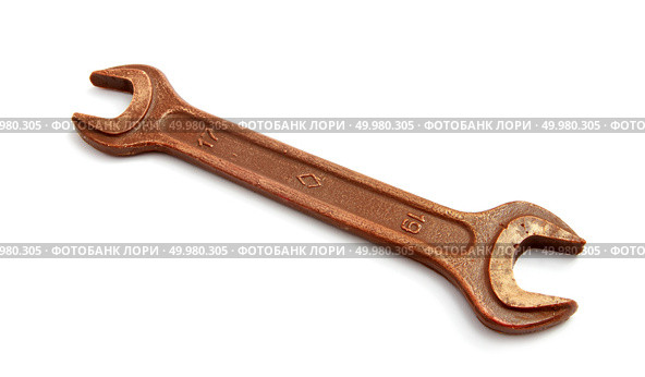 Isolated wrench. Element of design. Стоковое фото, агентство Ingram Publishing / Фотобанк Лори