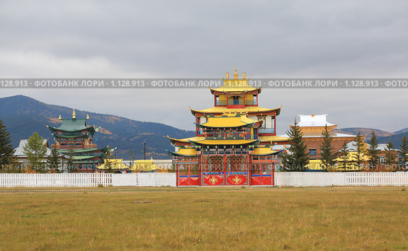 Иволгинский дацан (2009 год). Стоковое фото, фотограф Кирилл Трифонов / Фотобанк Лори